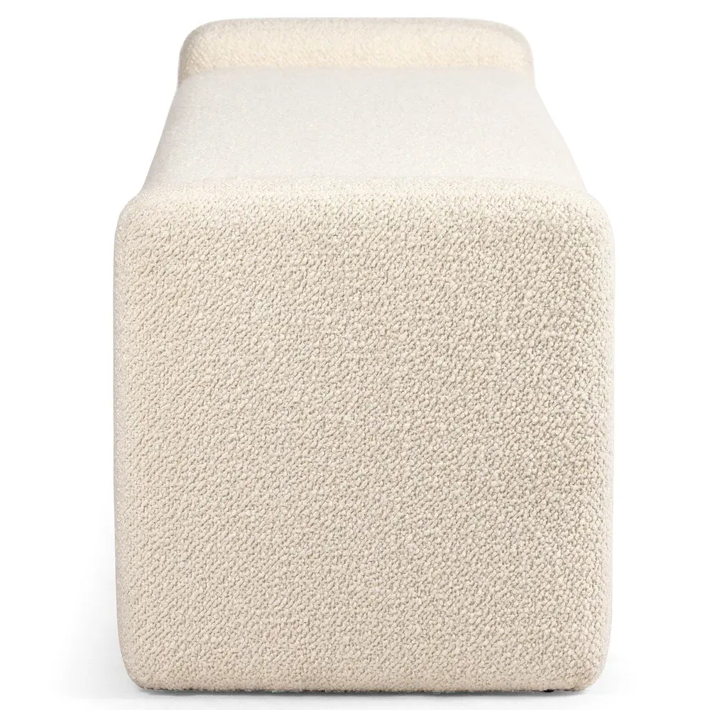 Selene Upholstered Bedroom Bench - Cream