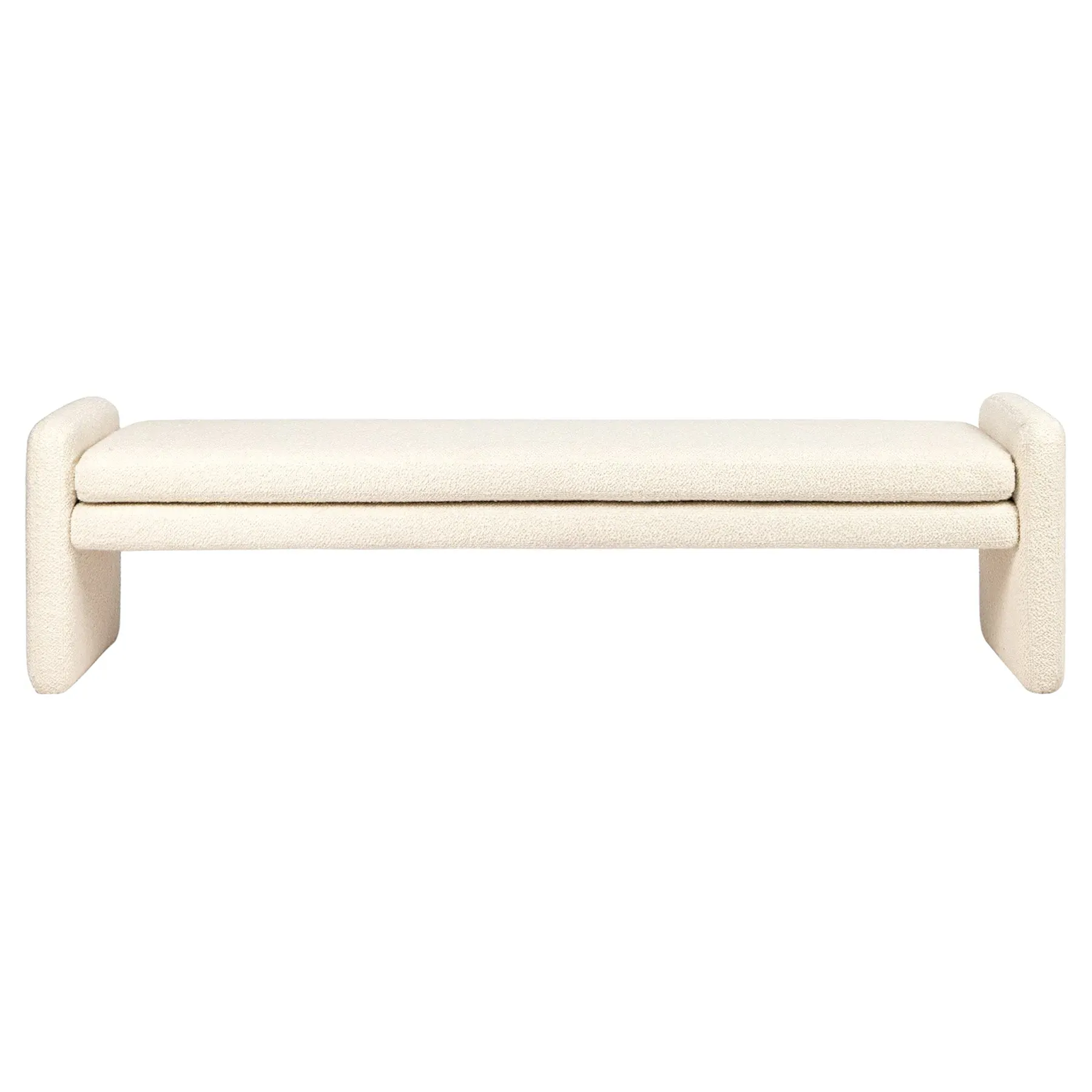 Selene Upholstered Bedroom Bench - Cream image
