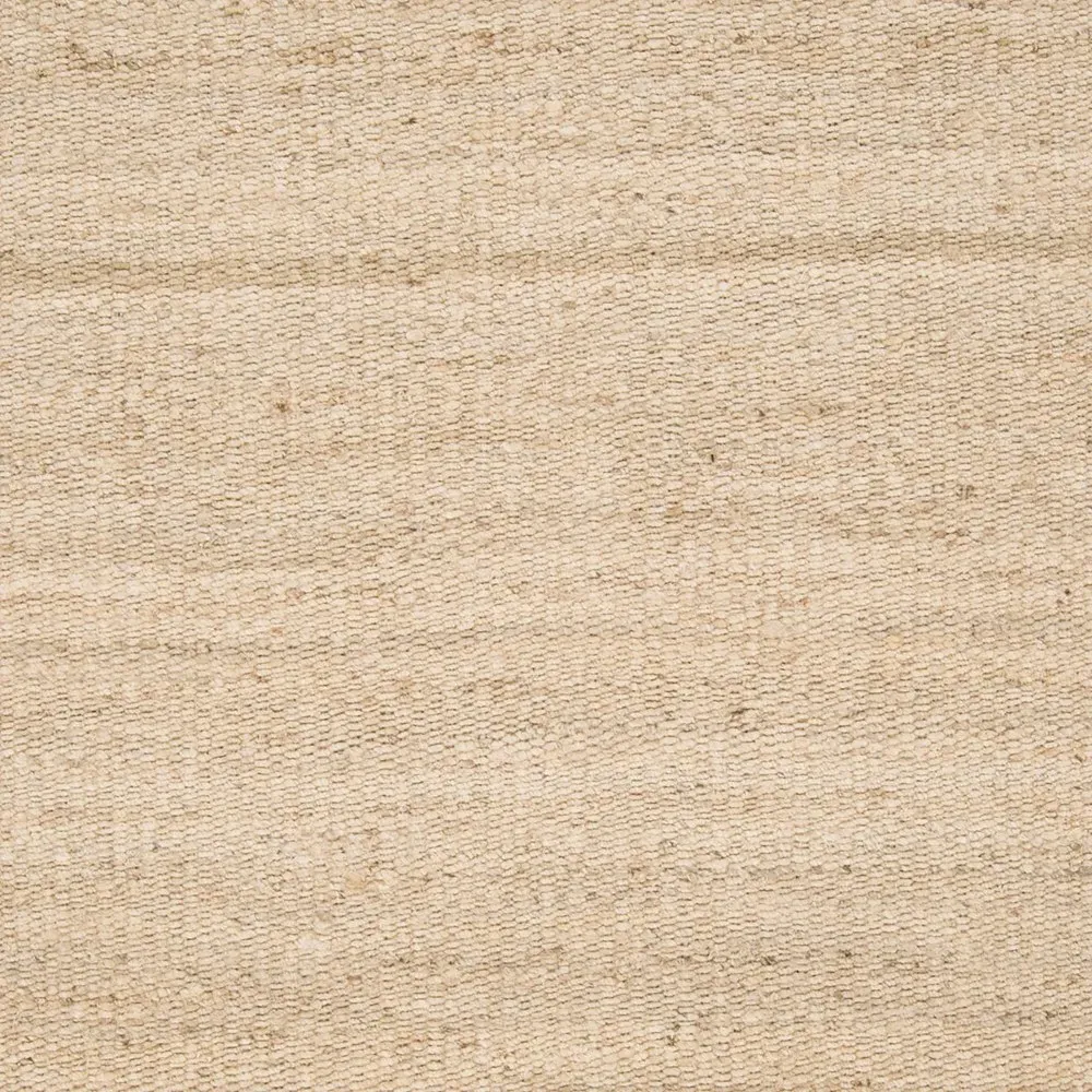 Selina Woven Rug Sample with Fringe - Ivory, Jute