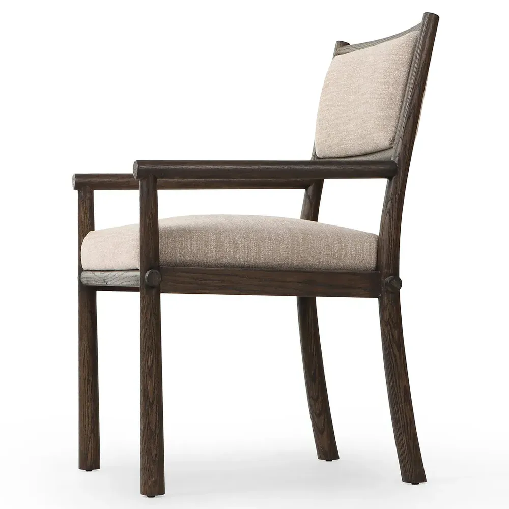 Senan Dining Arm Chair - Brown, Oak