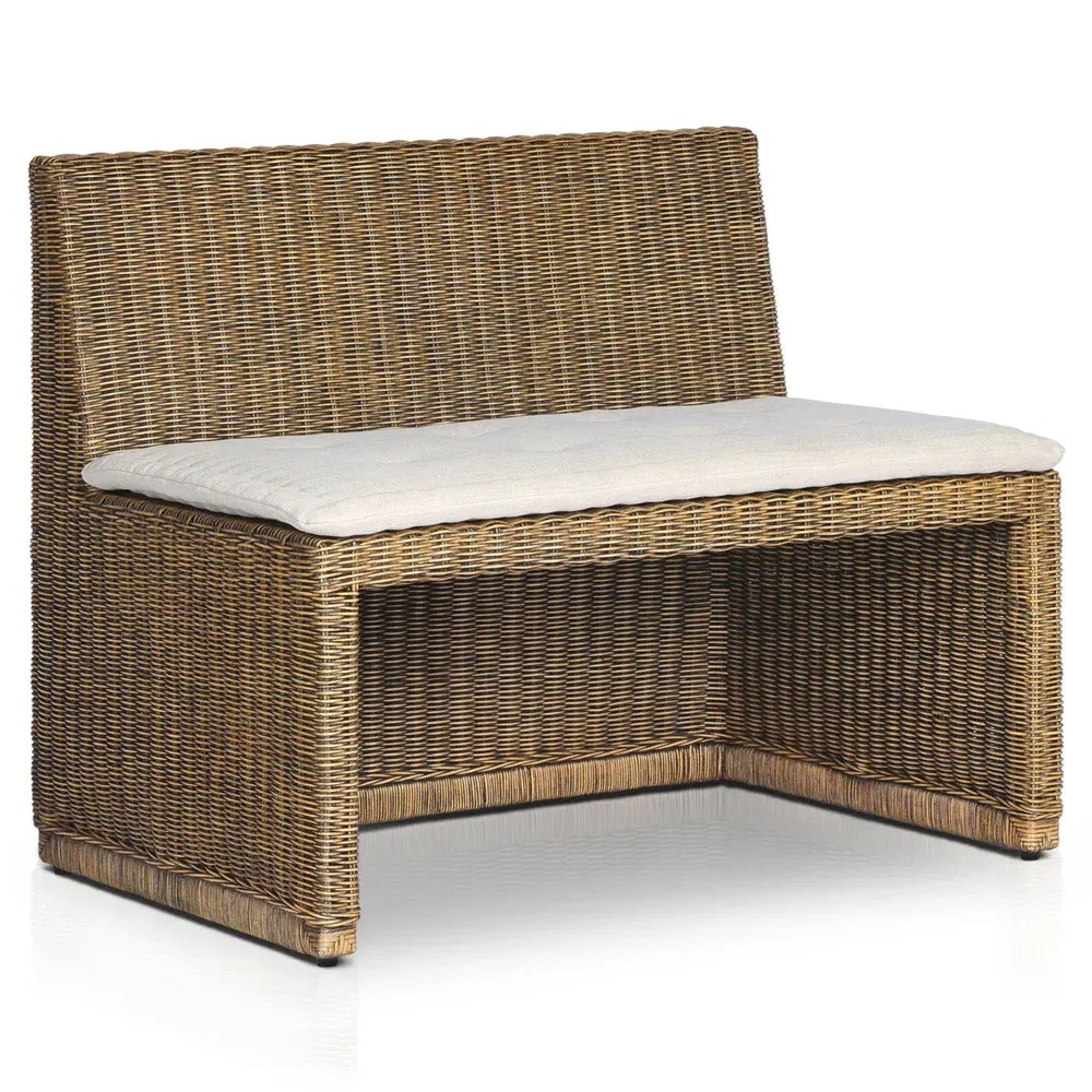 Senna Dining Bench - Beige, Linen