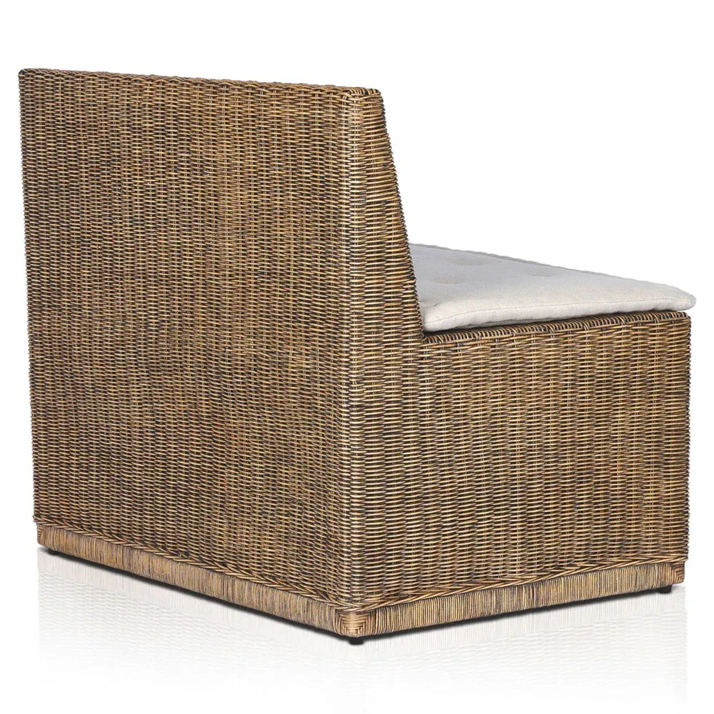 Senna Dining Bench - Beige, Linen