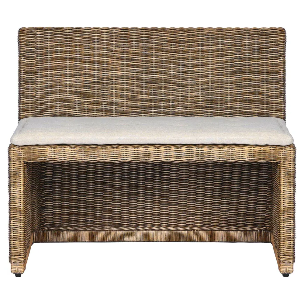 Senna Dining Bench - Beige, Linen image