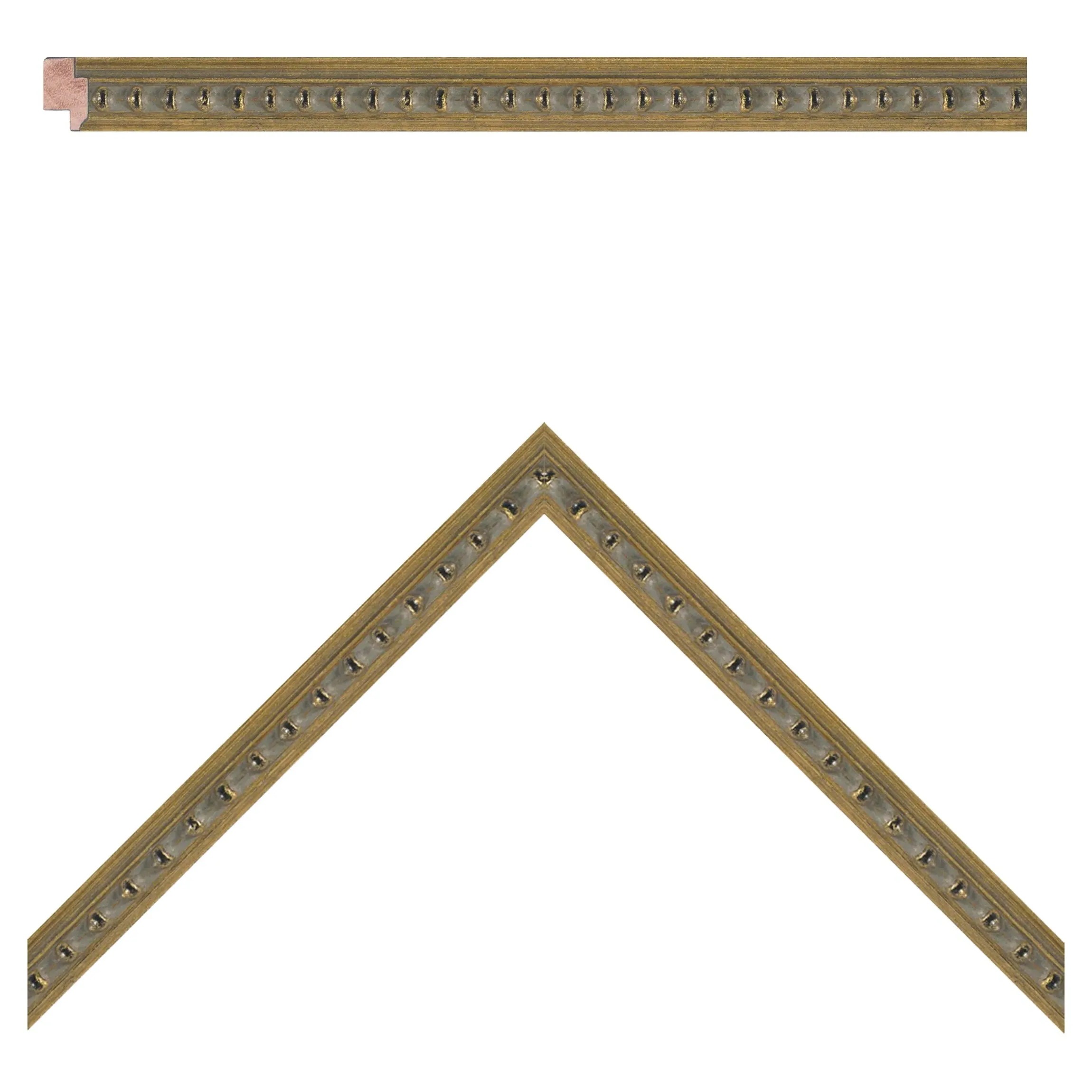 Serein Redshank Bird Antique Gold Frame Painting - Brown