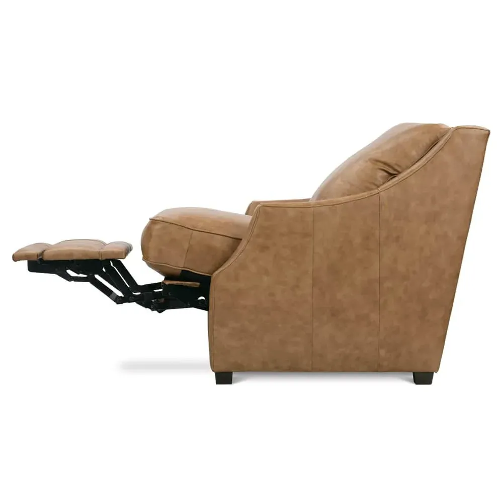 Serelis Recliner Arm Chair - Honey Brown, Leather