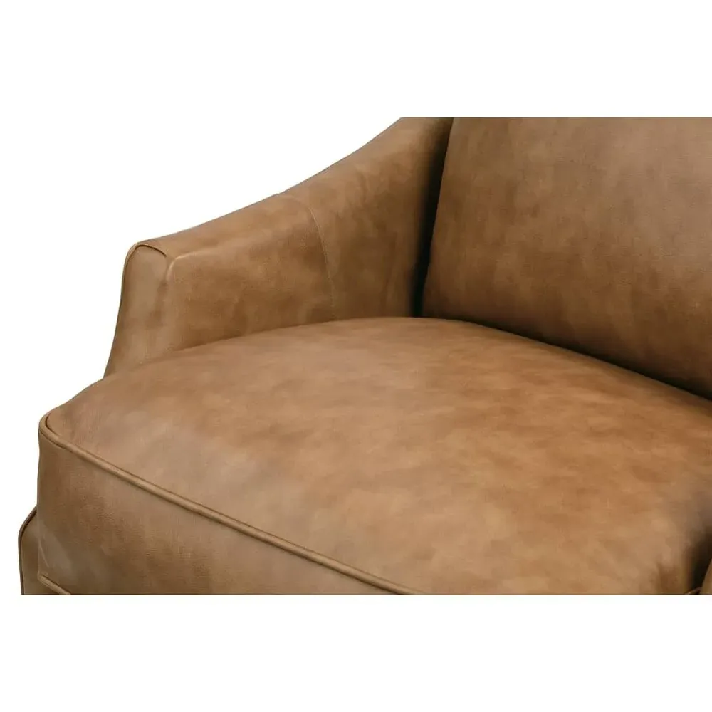 Serelis Recliner Arm Chair - Honey Brown, Leather