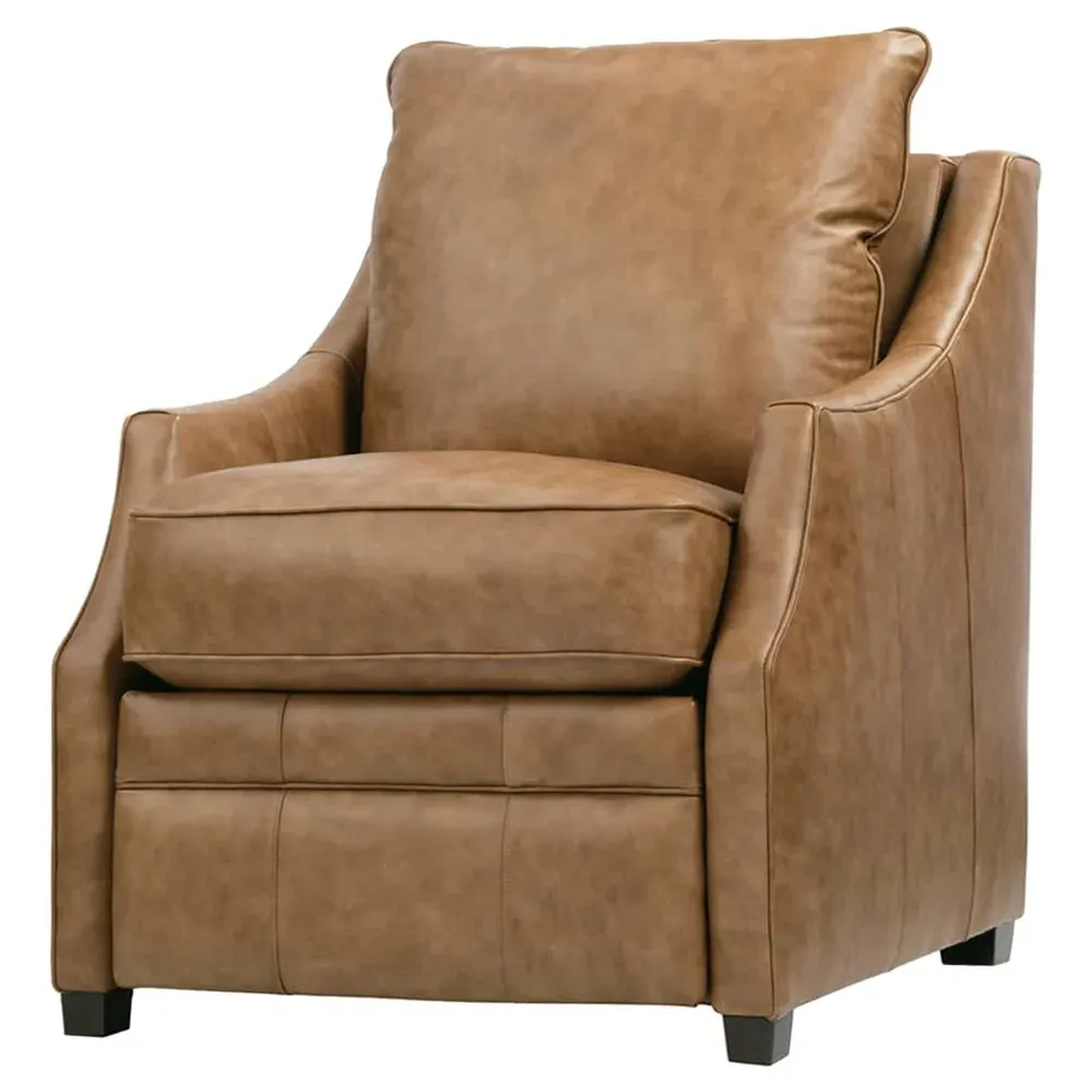 Serelis Recliner Arm Chair - Honey Brown, Leather