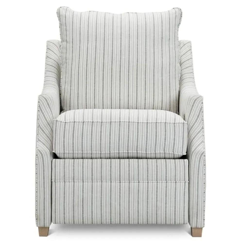 Serelis Recliner Arm Chair - Striped, Cotton Polyester