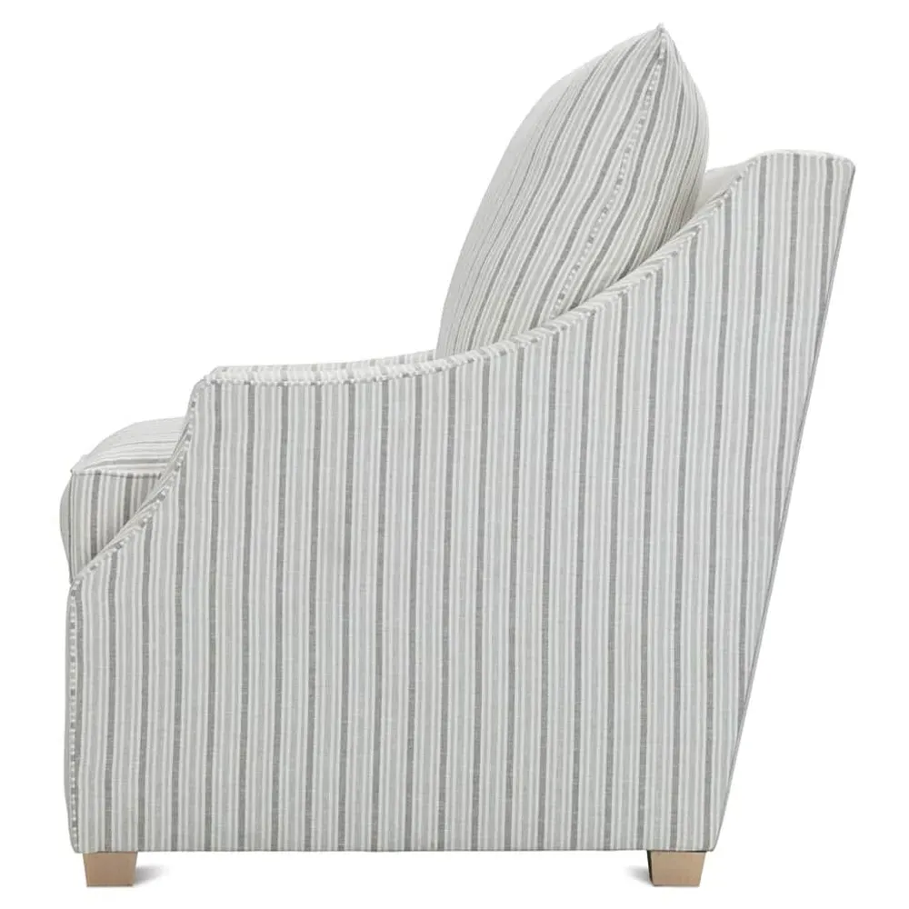 Serelis Recliner Arm Chair - Striped, Cotton Polyester