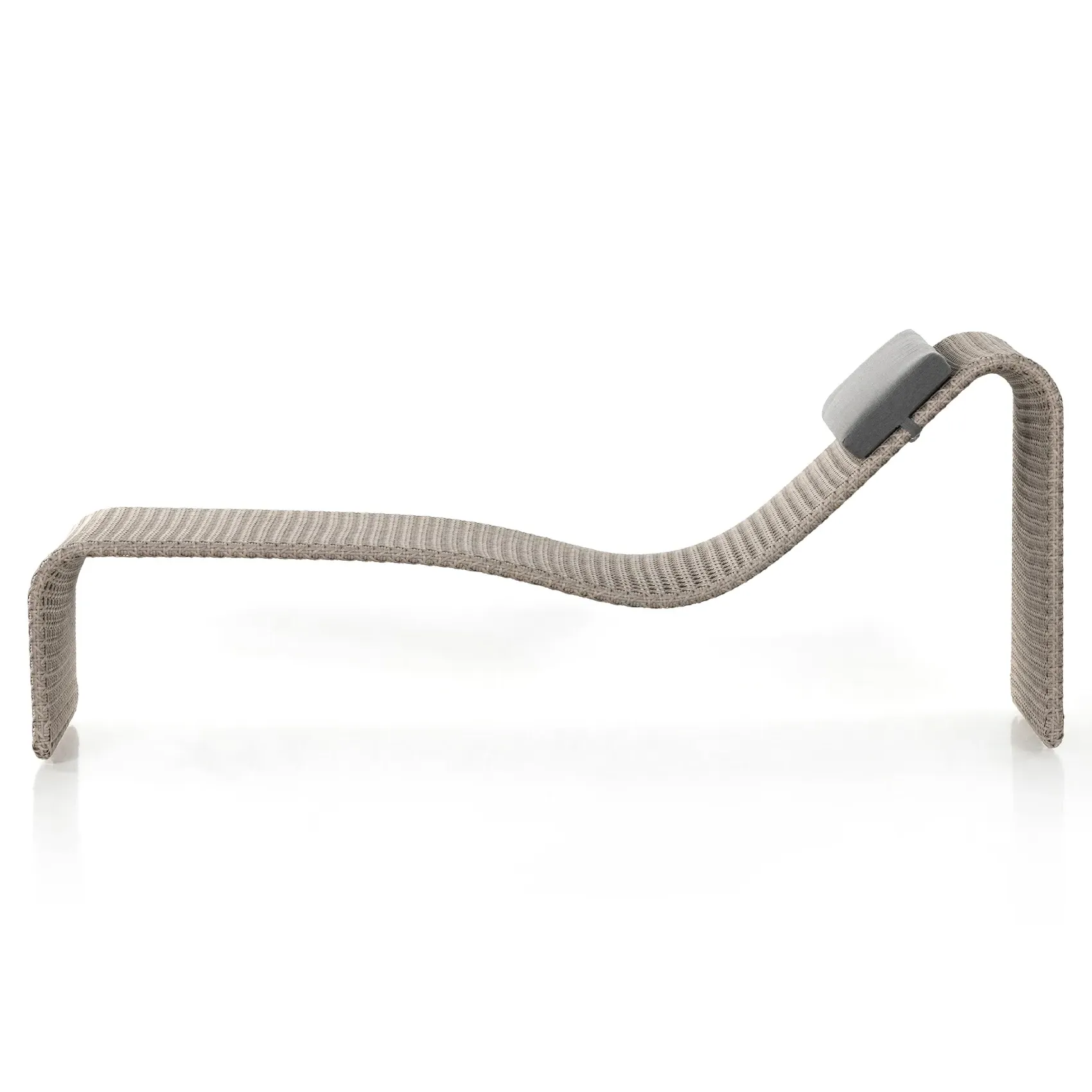 Serena Woven Outdoor Chaise Lounge - Brown, Polyethylene