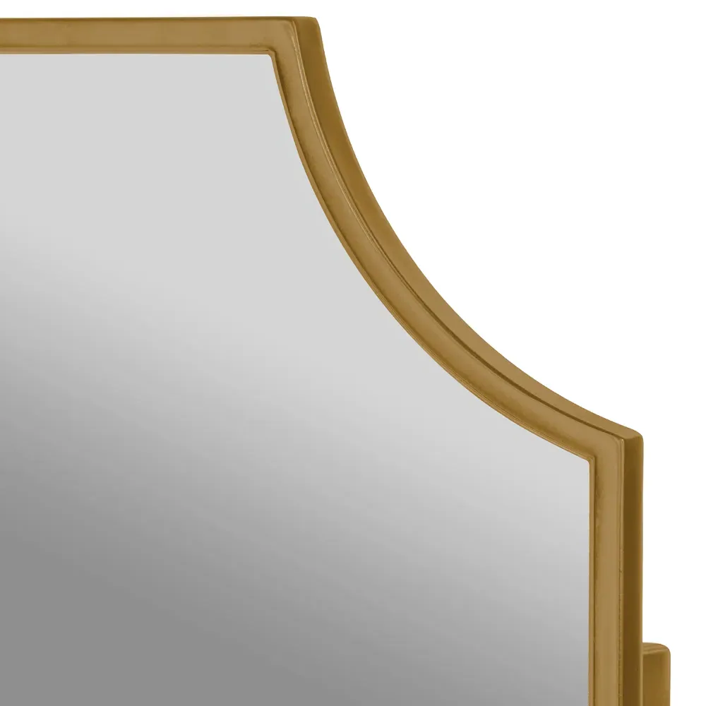 Serene Hollywood Regency Medicine Cabinet Mirror - Gold