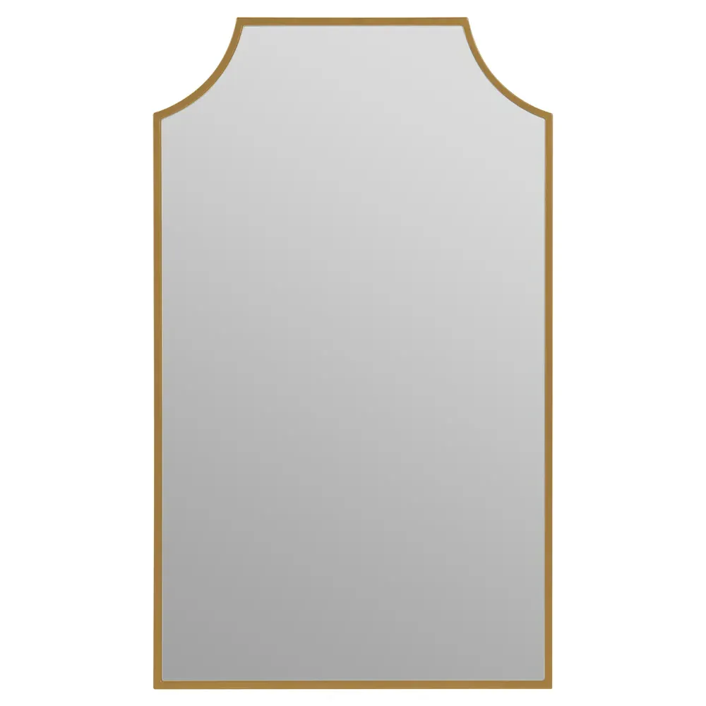 Serene Hollywood Regency Medicine Cabinet Mirror - Gold image