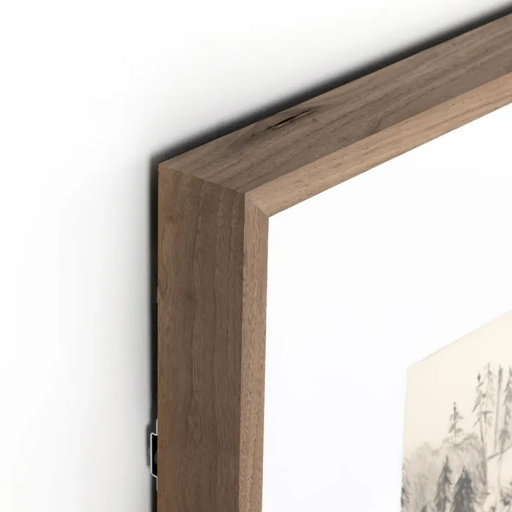 Serene II Illustration - Beige, Walnut