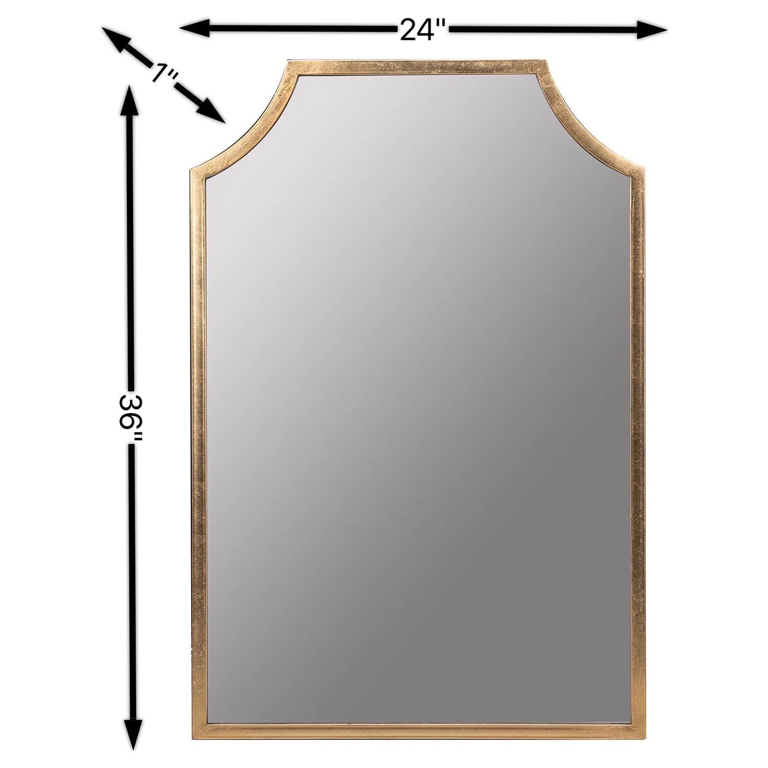 Serene Wall Mirror - Gold