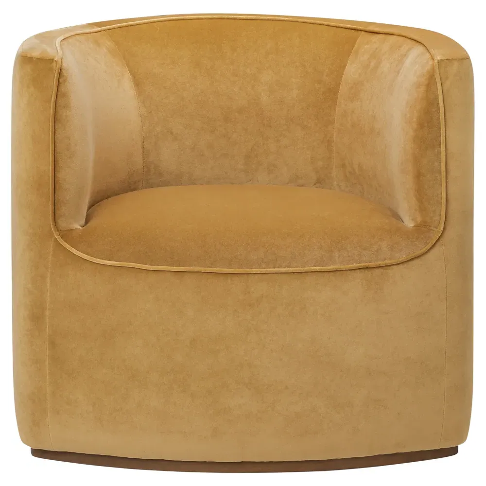 Serenity Barrel Chair - Amber, Performance Velvet image