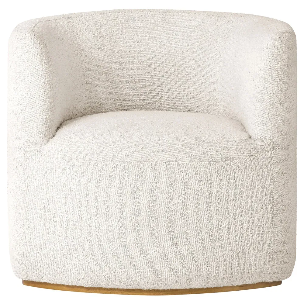Serenity Barrel Chair - White, Boucle image