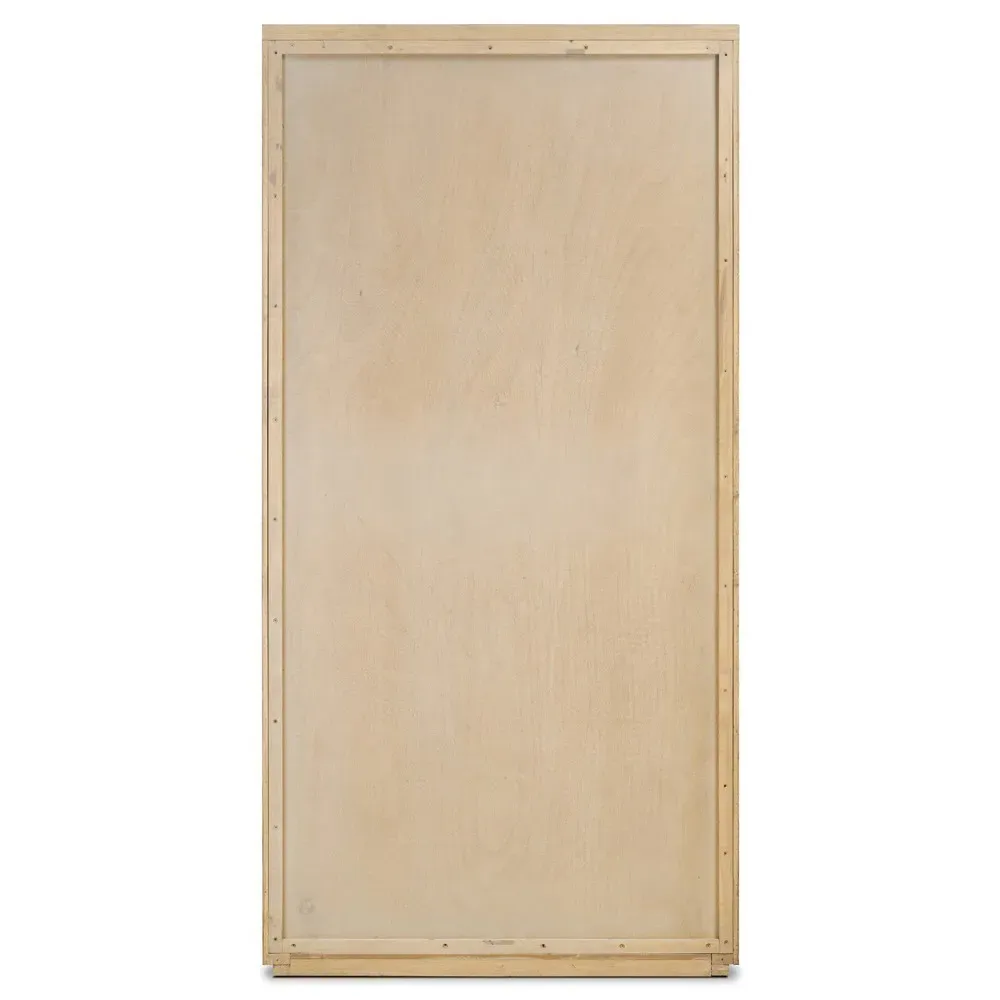 Serenity Coastal Beach Display Cabinet - Brown, Oak