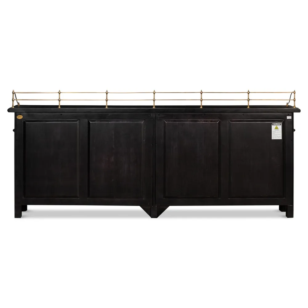 Serenity Sideboard - Black, Acacia Wood