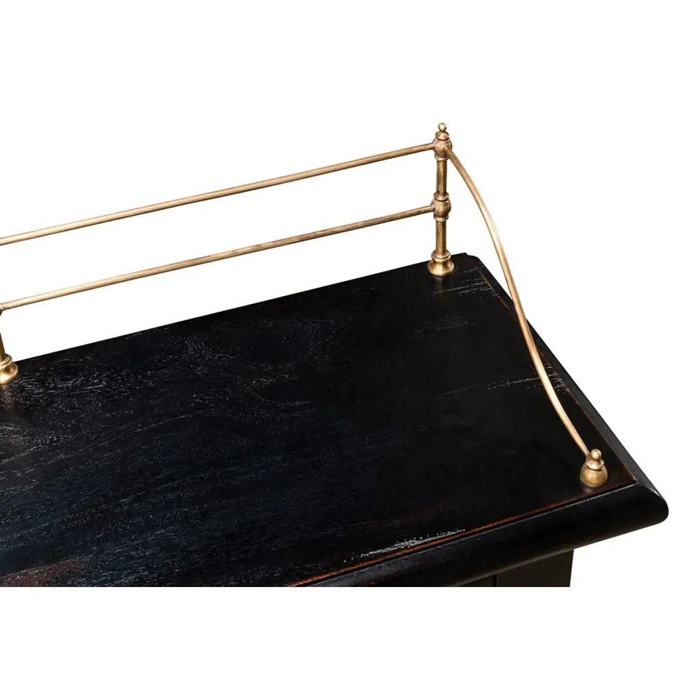 Serenity Sideboard - Black, Acacia Wood