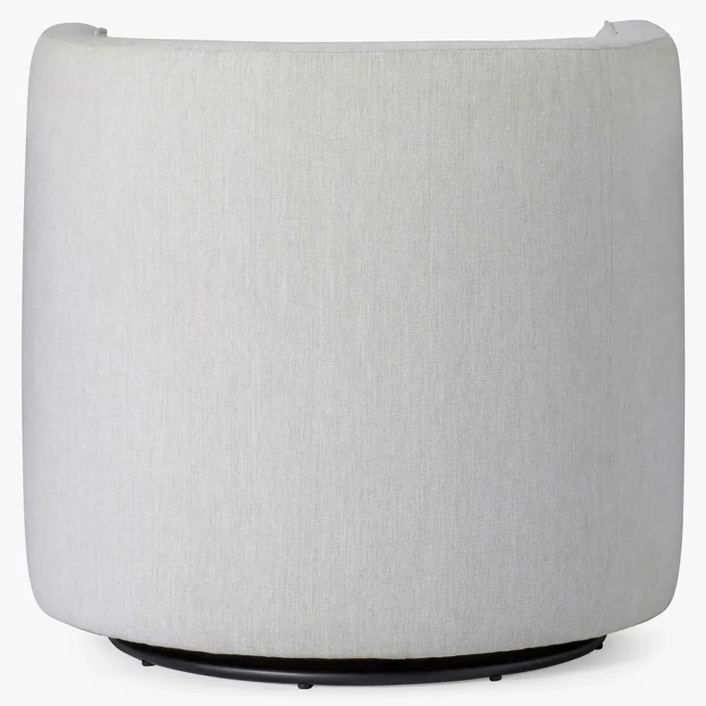 Serenity Swivel Chair - Grey, Boucle