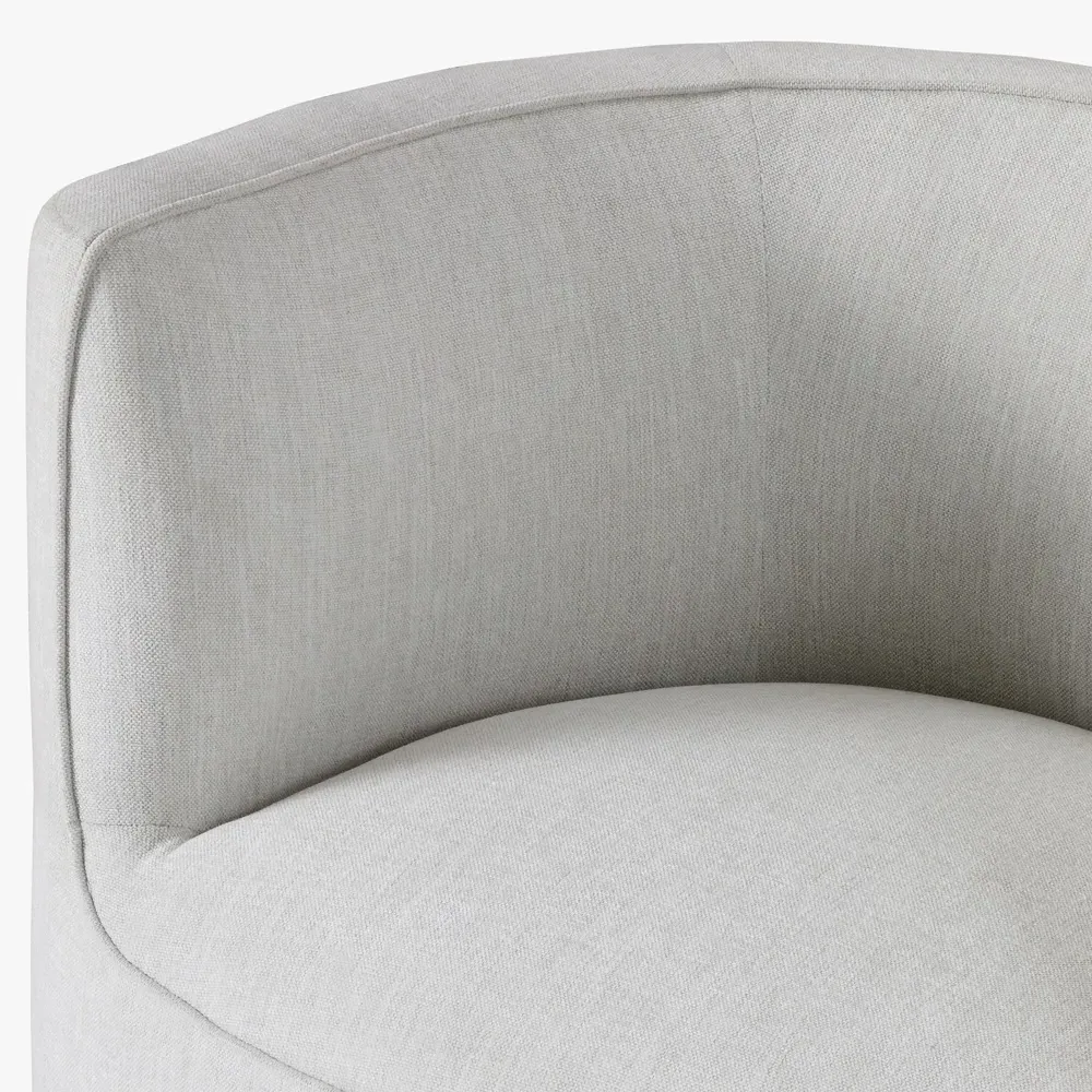 Serenity Swivel Chair - Grey, Boucle