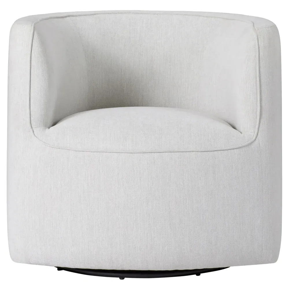 Serenity Swivel Chair - Grey, Boucle