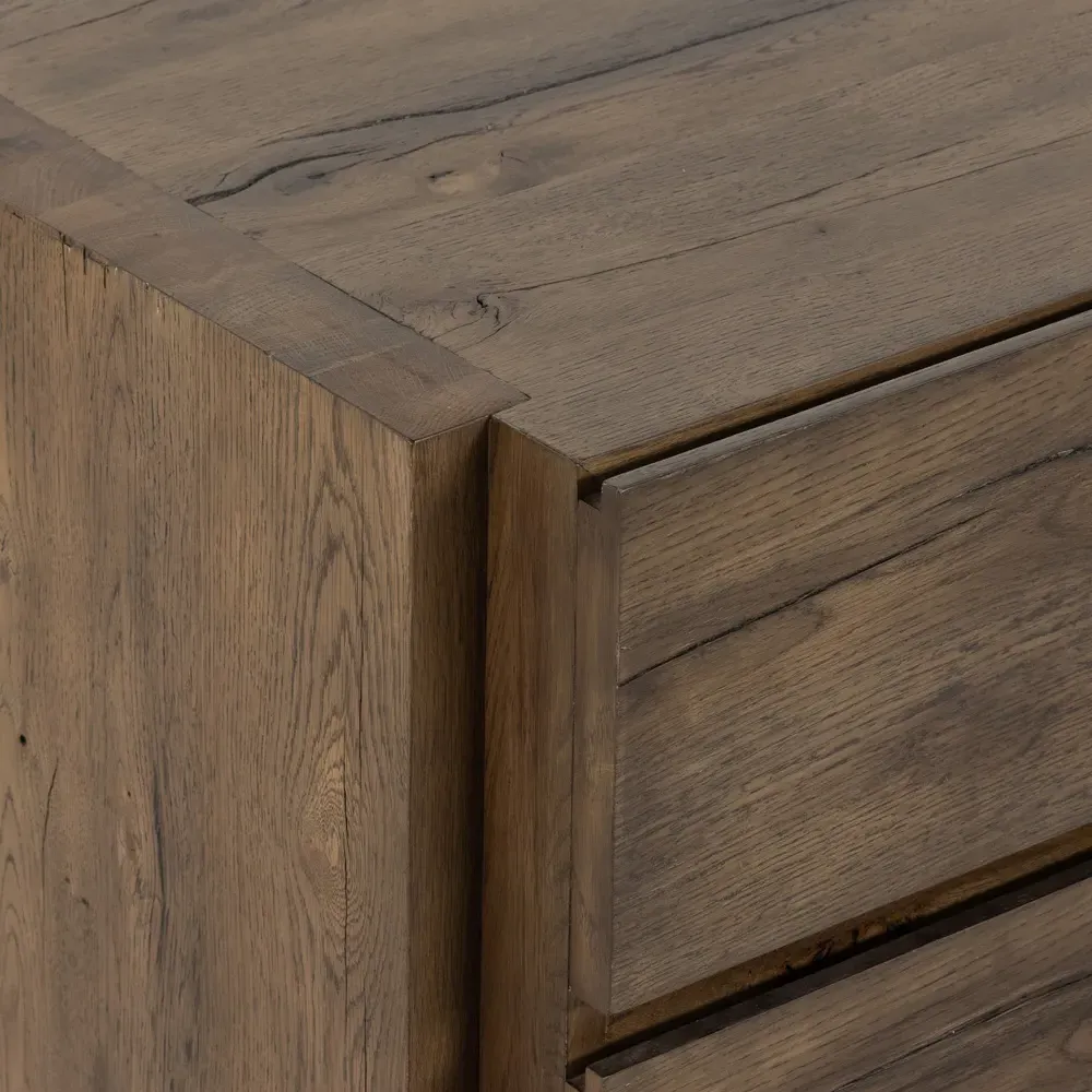 Sergio Rustic Lodge Double Dresser - Brown, Oak