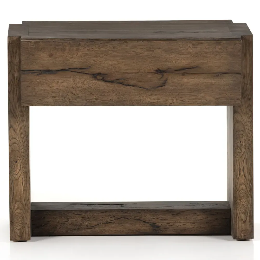 Sergio Rustic Lodge Nightstand - Brown, Oak image