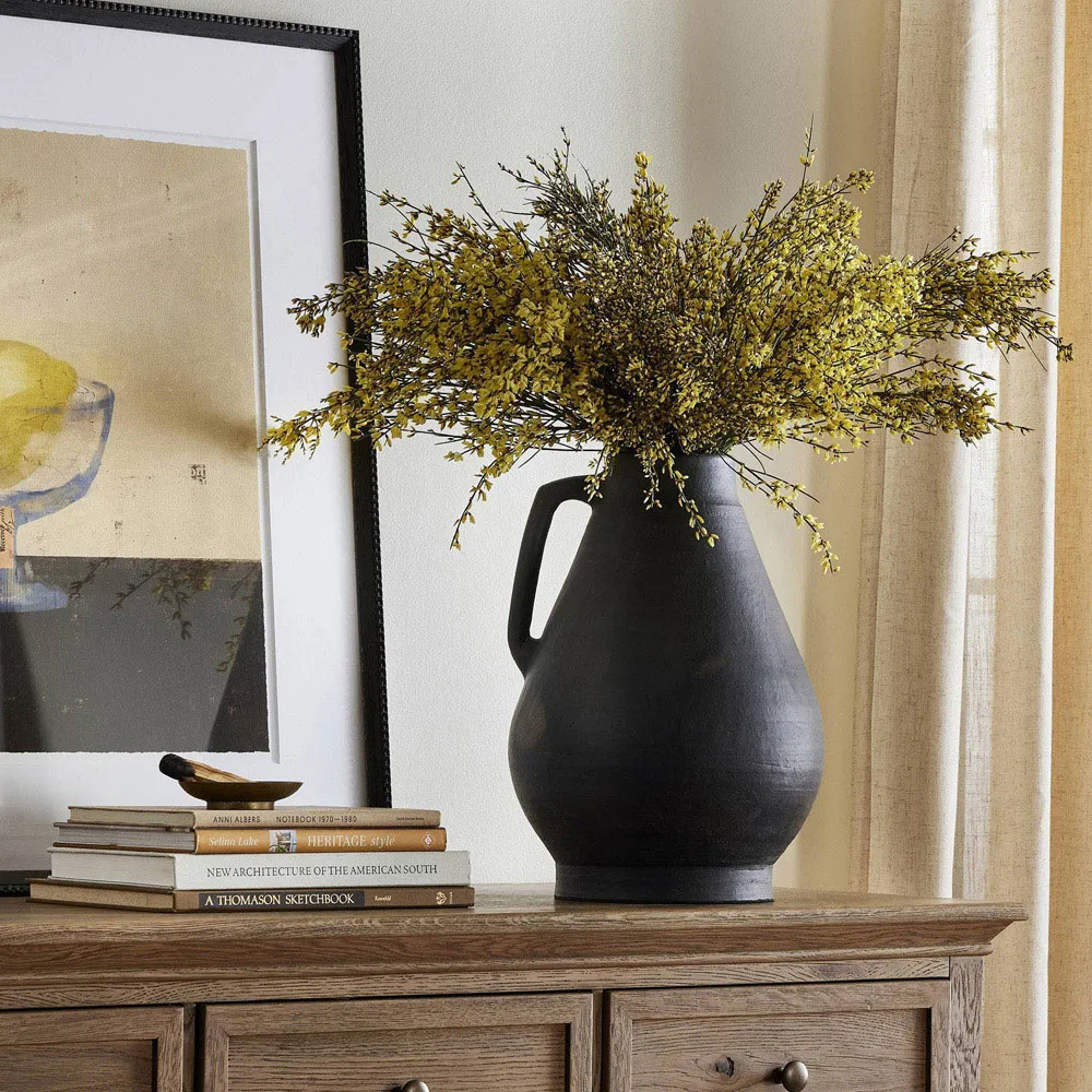 Sesto Terracotta Vessel - Aged Black