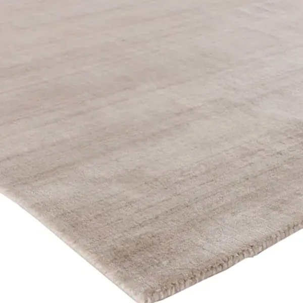 Seth 10'x14' Solid Rug - Dark Tan, Wool Bamboo Silk