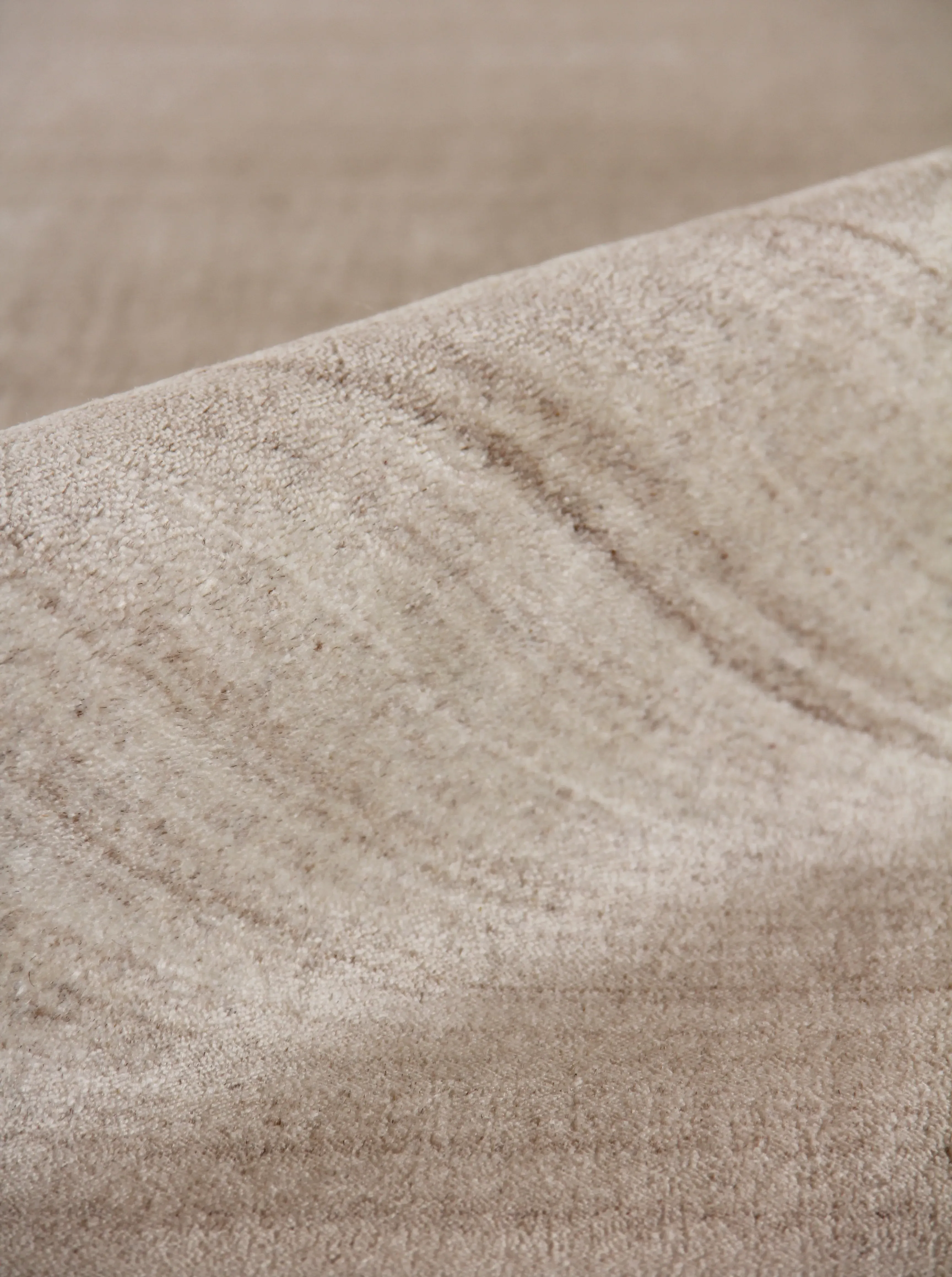 Seth 12'x15' Solid Rug - Dark Tan, Wool Bamboo Silk