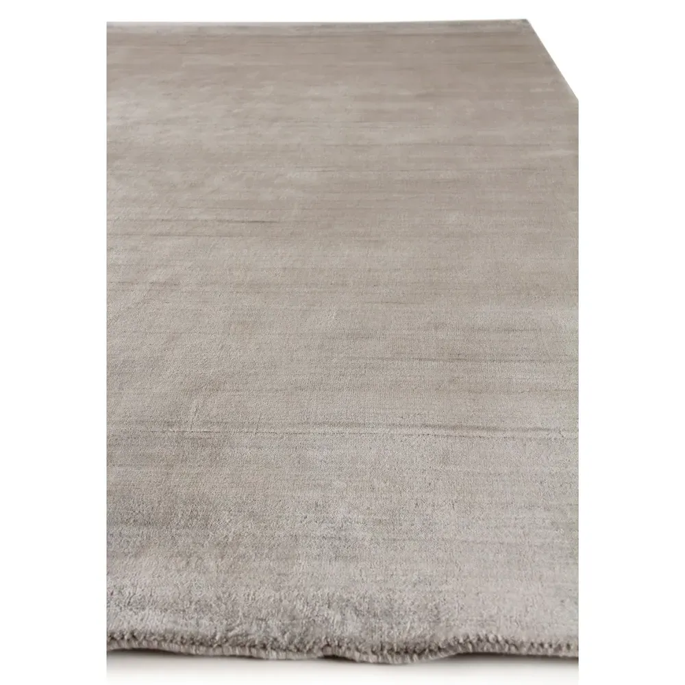Seth 2'x3' Solid Rug - Light Green, Wool Bamboo Silk