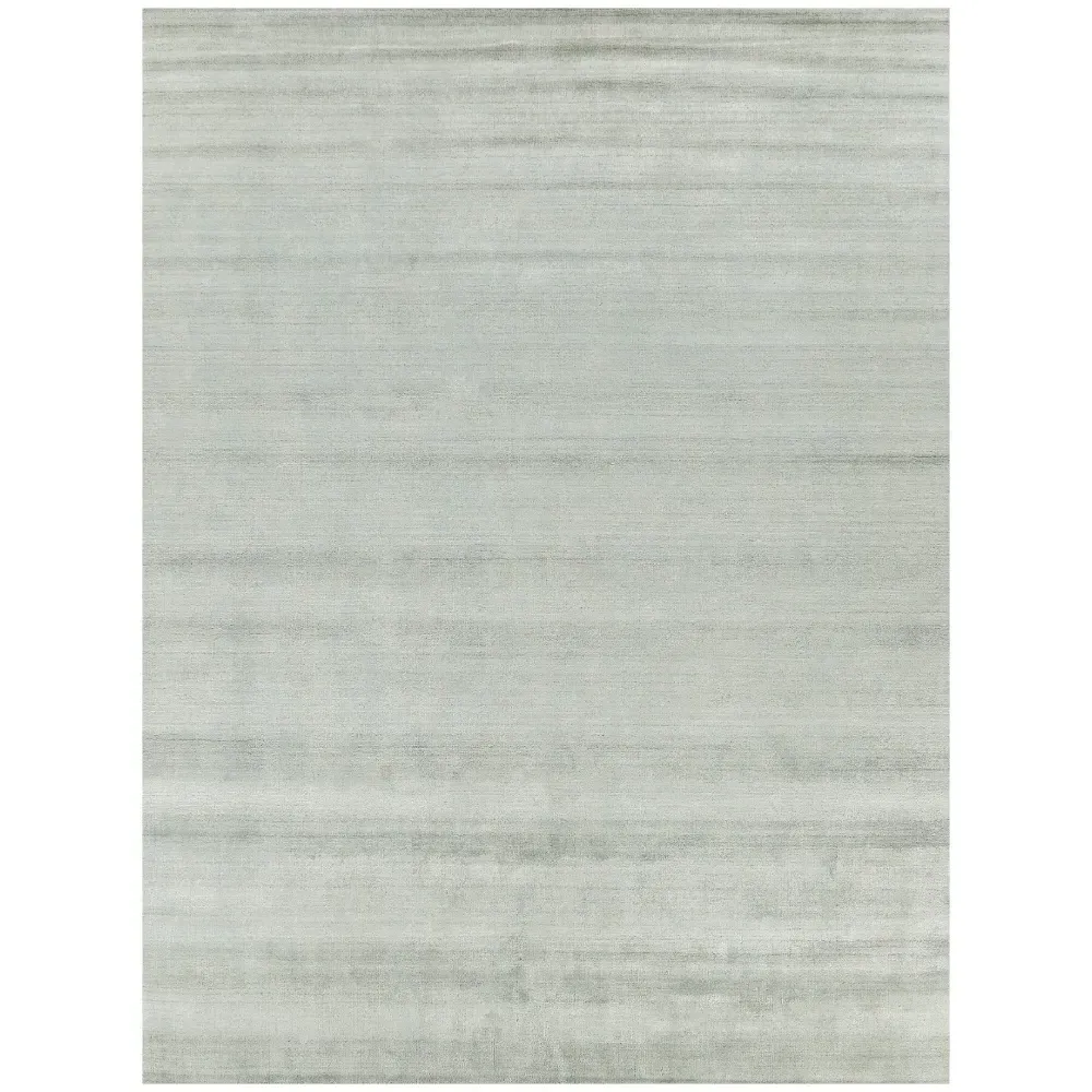 Seth 6'x9' Solid Rug - Light Green, Wool Bamboo Silk