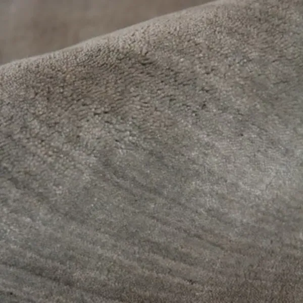 Seth 9'x12' Solid Rug - Dark Taupe, Wool Bamboo Silk