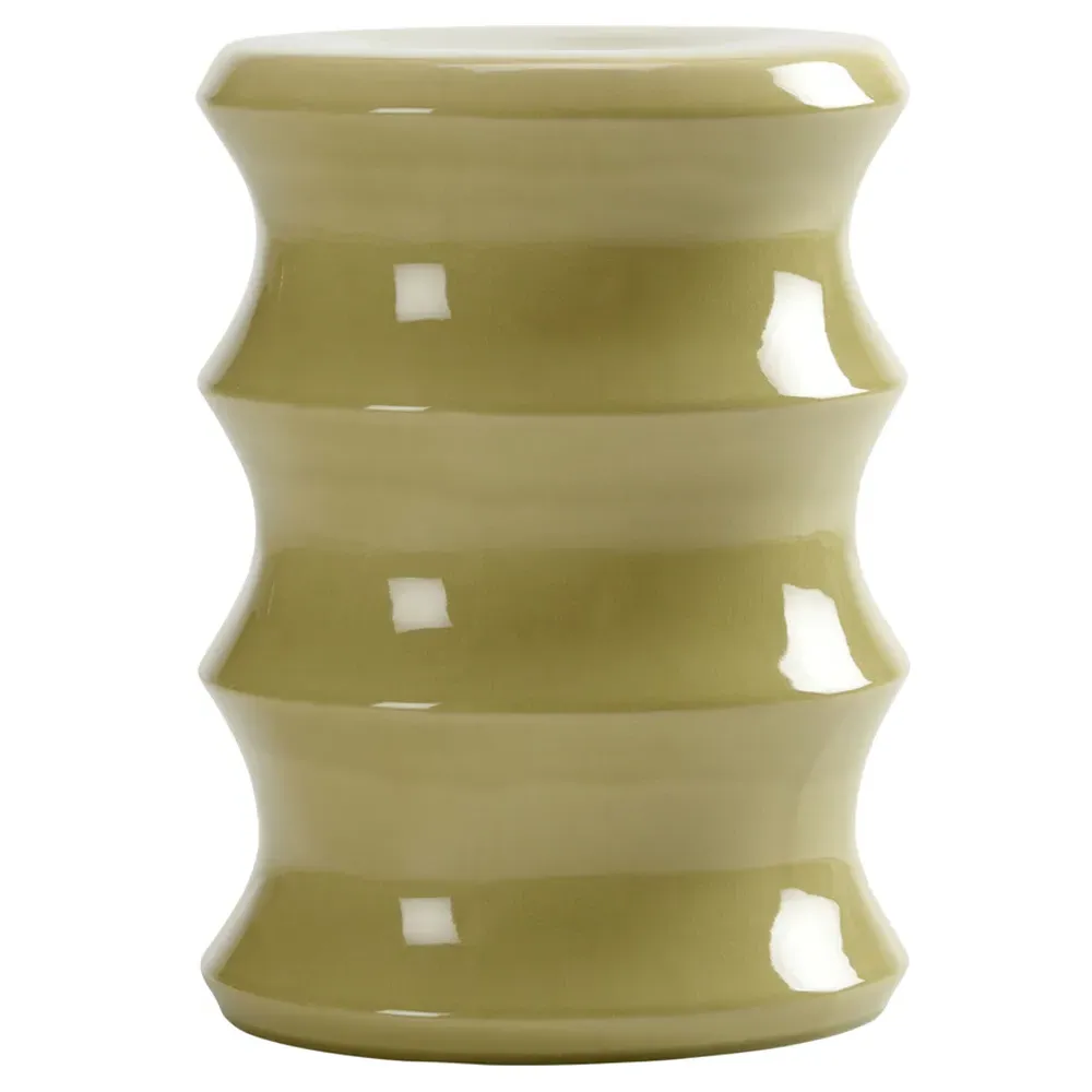 Seth Round Garden Stool - Green, Ceramic image