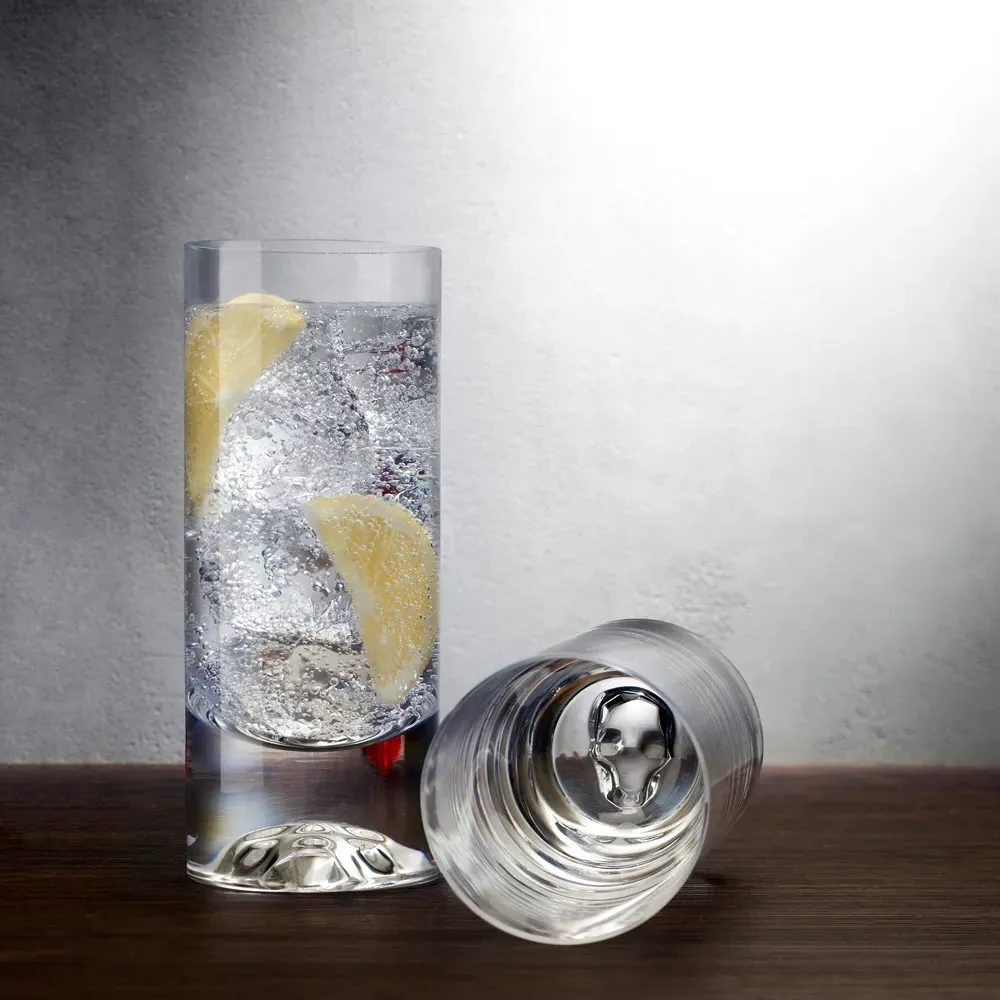 Shade High Ball Glass Set of 4 - Clear, Crystal