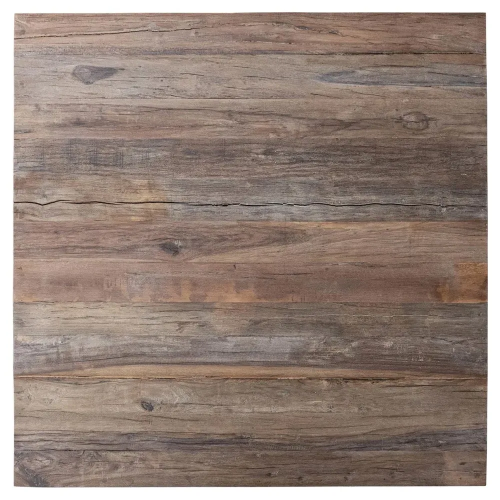 Shania Square Dining Table - Brown, Reclaimed Wood
