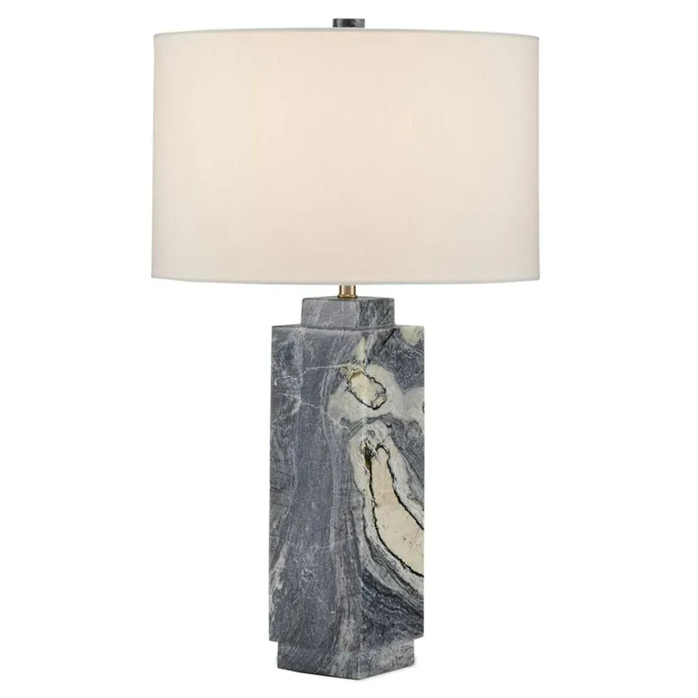 Sharina Table Lamp - Grey, Jade Marble