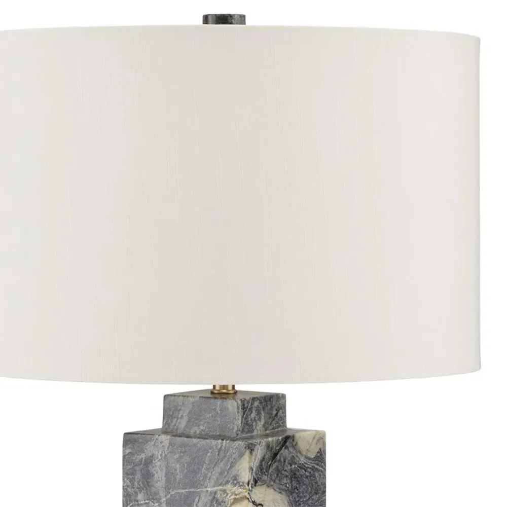 Sharina Table Lamp - Grey, Jade Marble