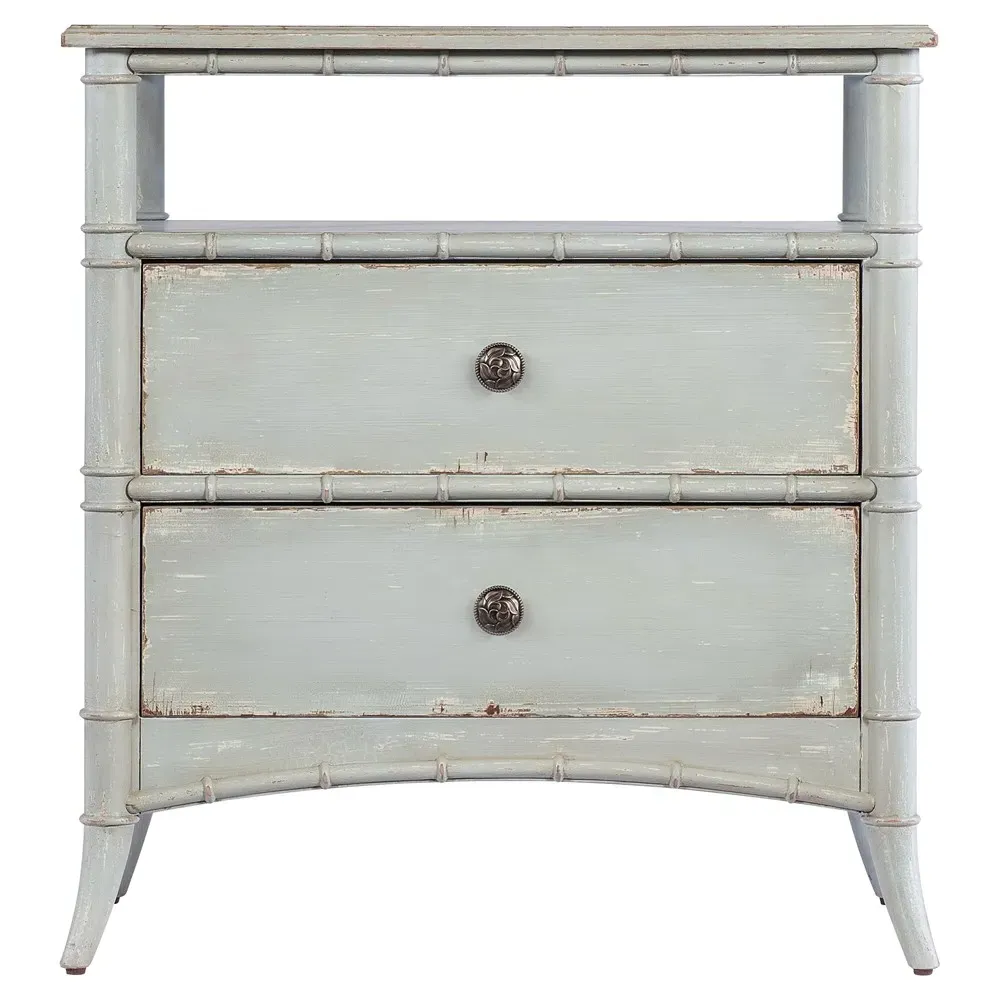 Sharise Nightstand - Light Blue, Wood image