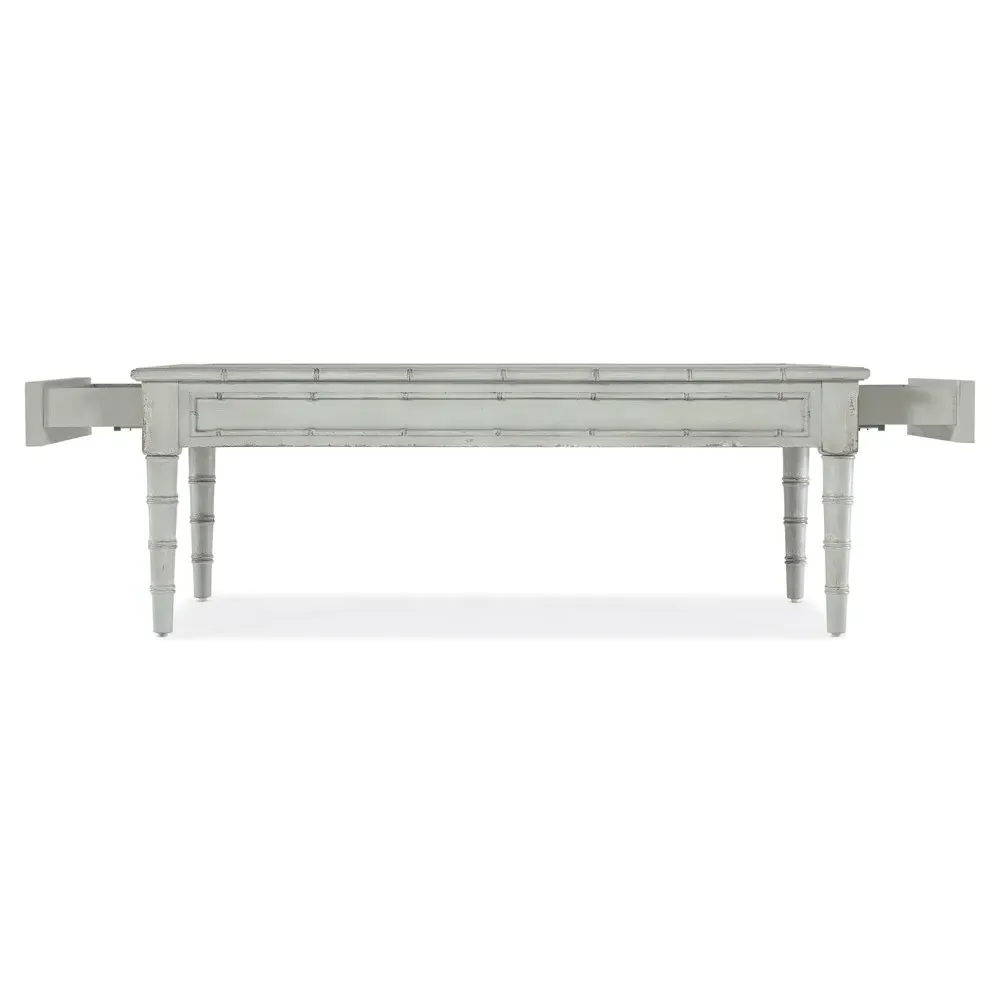 Sharise Rectangular Coffee Table - Light Blue, Maple