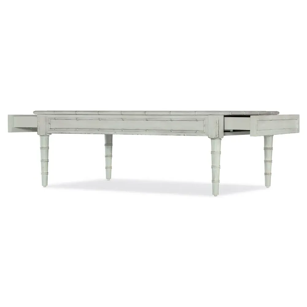 Sharise Rectangular Coffee Table - Light Blue, Maple