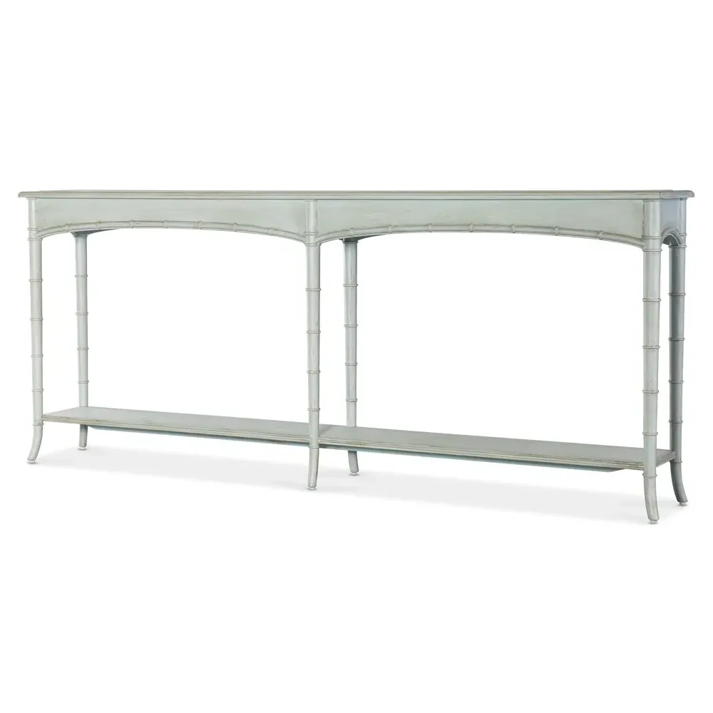 Sharise Rectangular Console Table - Light Blue, Maple