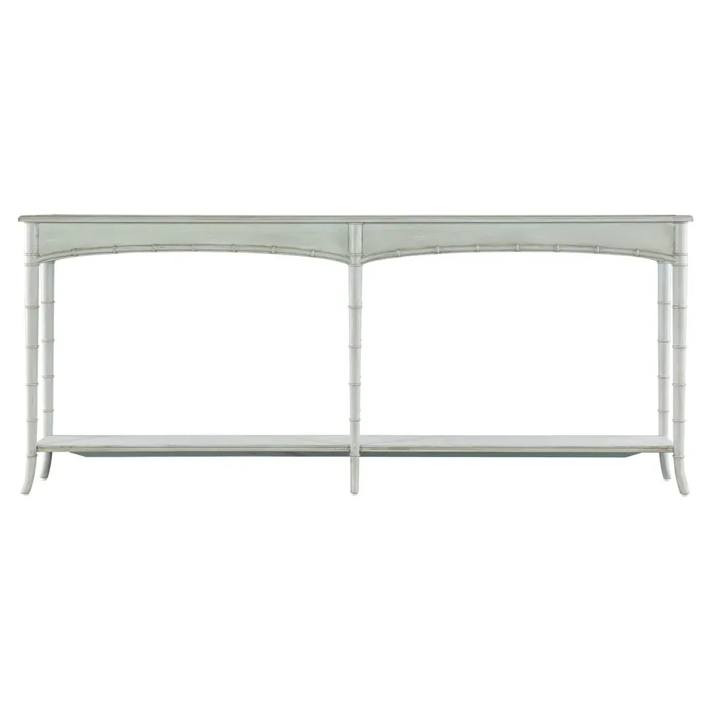 Sharise Rectangular Console Table - Light Blue, Maple