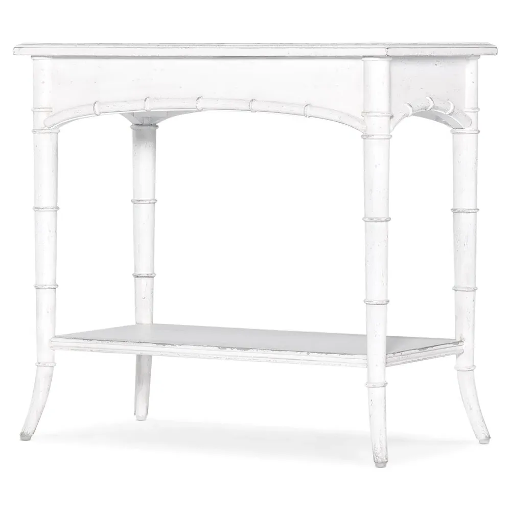 Sharise Rectangular End Table - White, Maple