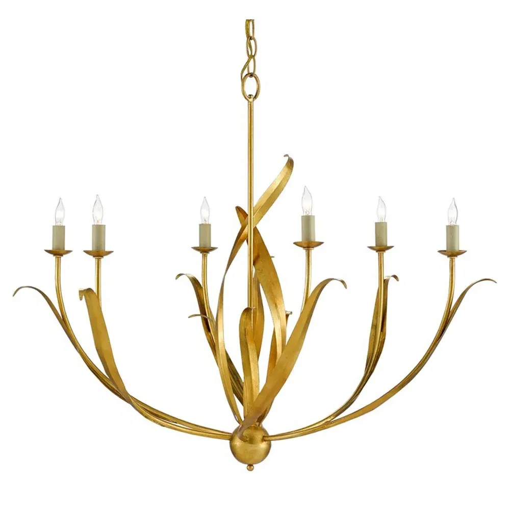 Sharon Small Candle Style Chandelier - Gold, Iron