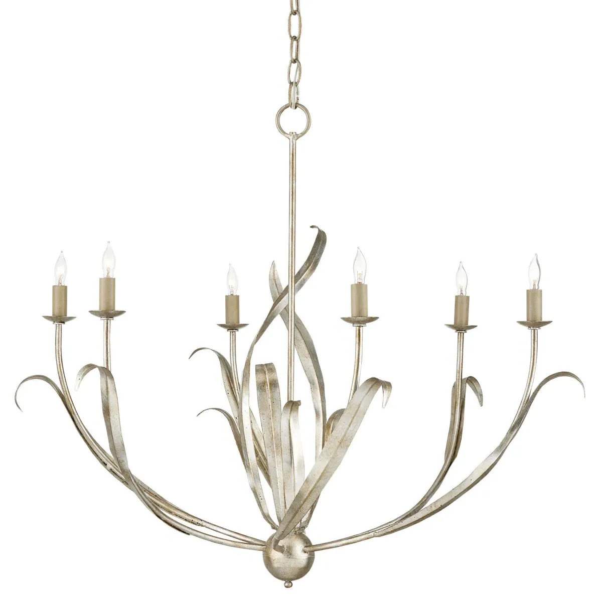 Sharon Small Candle Style Chandelier - Silver, Iron