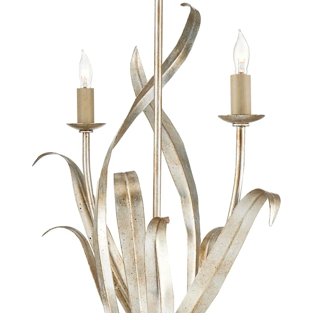Sharon Small Candle Style Chandelier - Silver, Iron