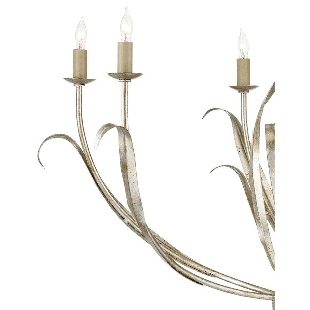 Sharon Small Candle Style Chandelier - Silver, Iron