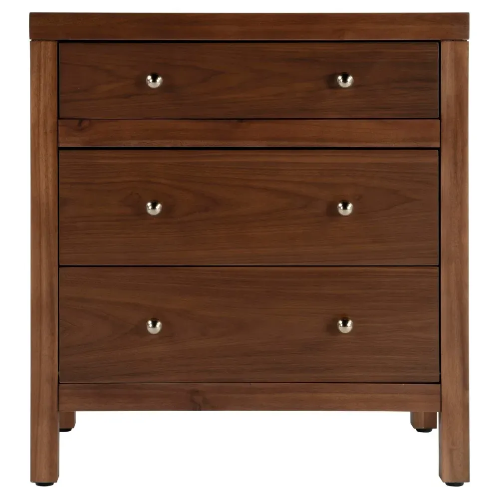 Shay Nightstand - Dark Brown, Acacia Wood image